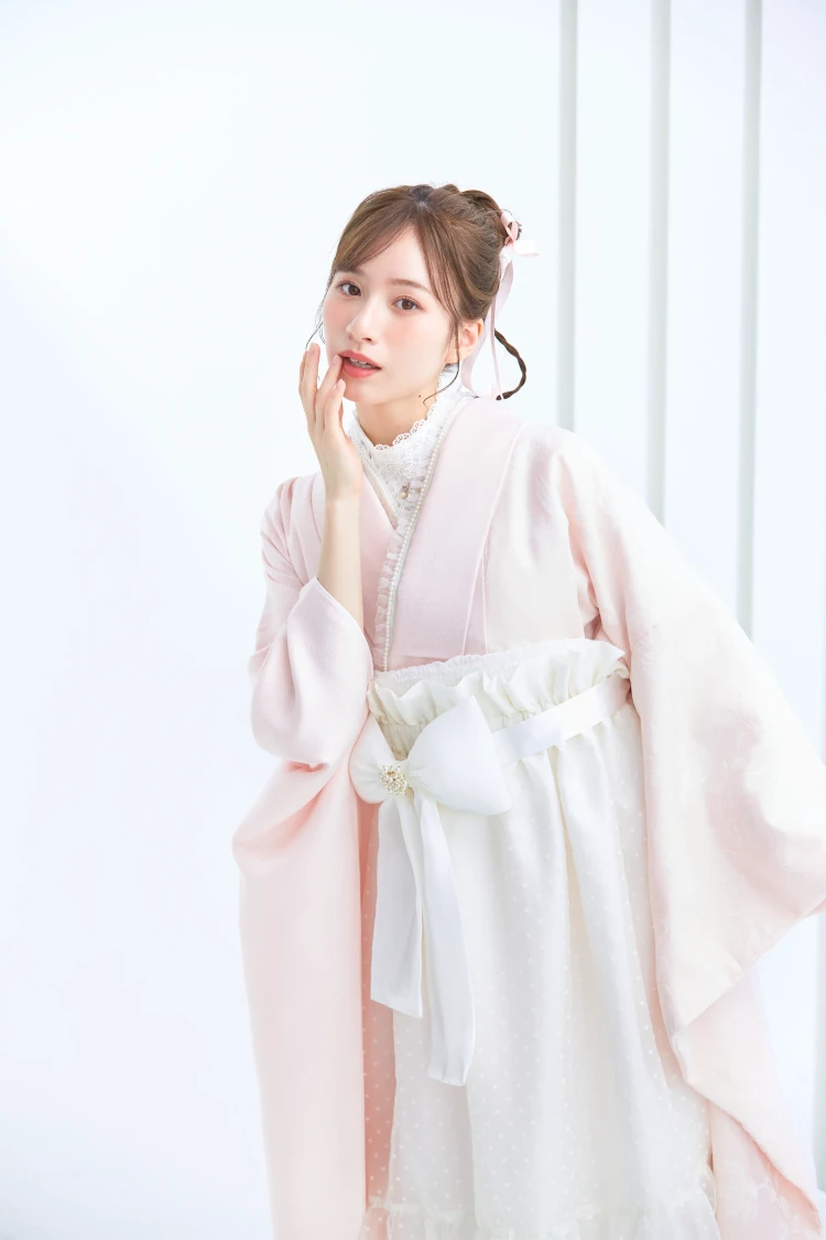 卒業式袴 レンタル ヴィンテージスタイル ピンク きれいめ