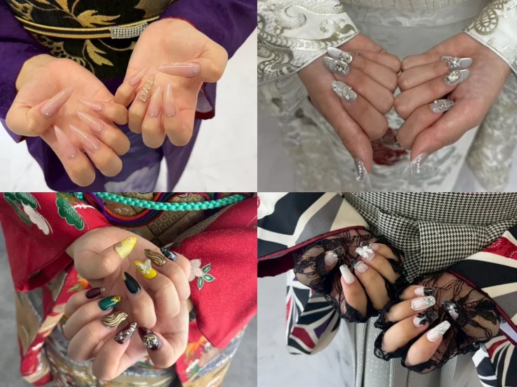 TAKAZEN橿原　奈良　橿原　成人式　振袖　振袖レンタル　前撮り　卒業式　袴レンタル　ネイル　キラキラネイル　成人式ネイル　前撮りネイル