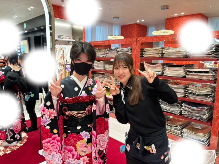 成人式　前撮り　梅田　振袖レンタル　袴レンタル　家族写真　前撮り撮影会
