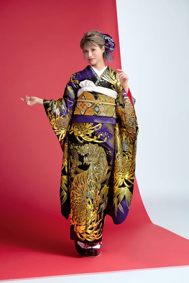 成人式振袖レンタル ジャパンモード 渋い いかつい トラ