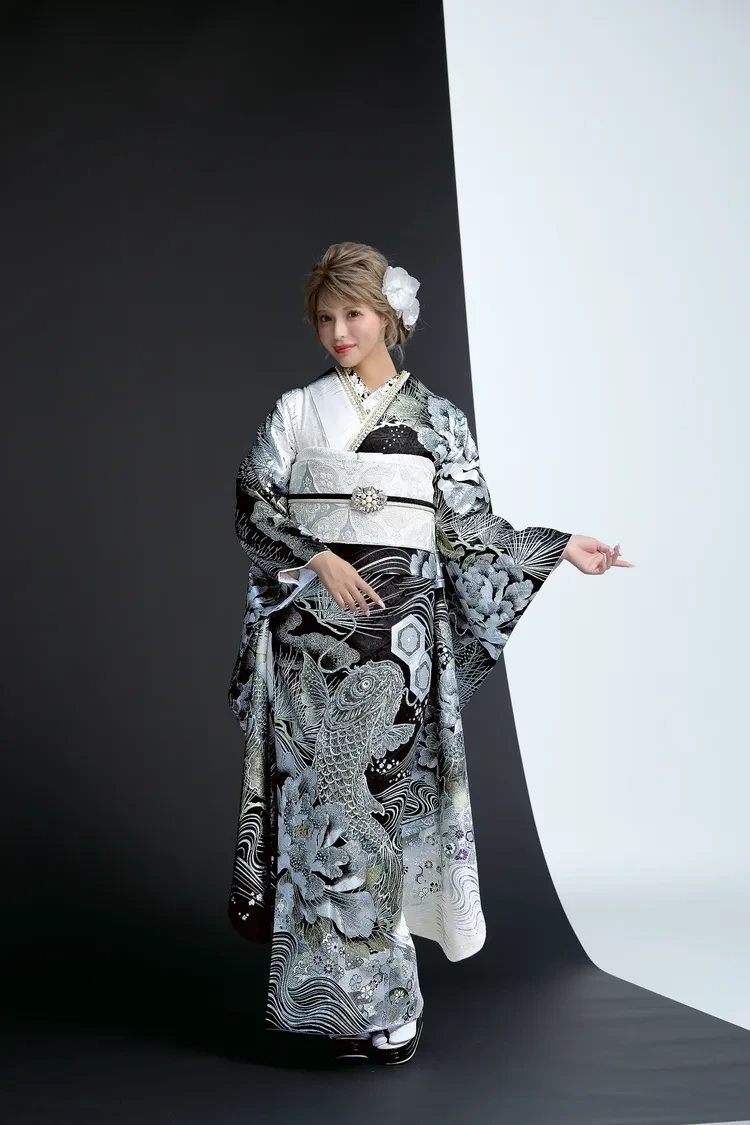 成人式振袖レンタル ジャパンモード 渋い いかつい 鯉