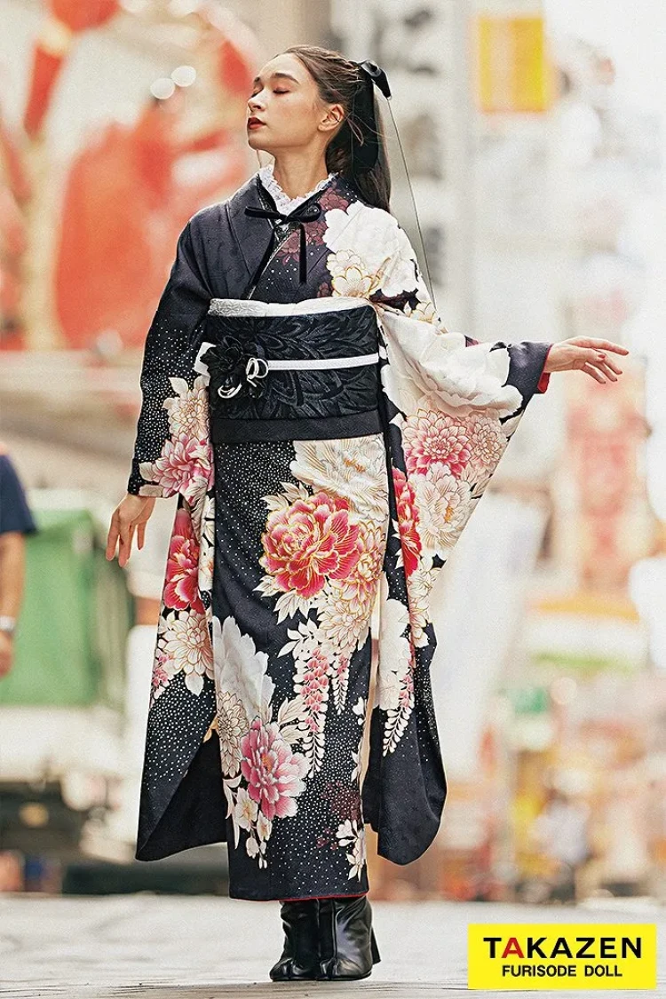 成人式振袖レンタル　まだ間に合う　ヴィンテージスタイル振袖