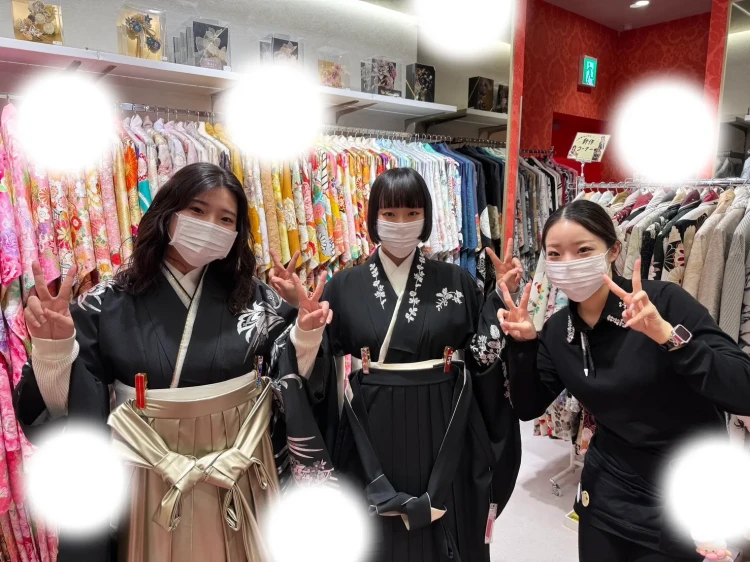 【TAKAZEN大阪梅田本店】♡17日　大阪梅田オシャレで可愛い2026卒業袴姫ちゃん♡