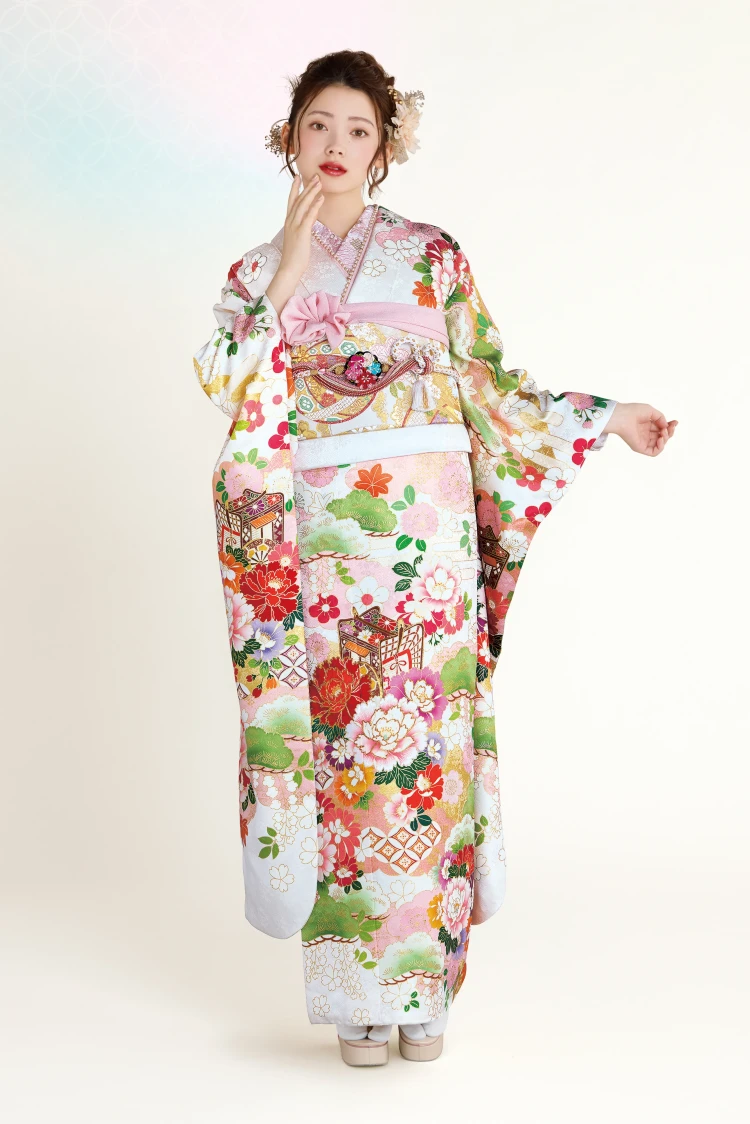 成人式振袖レンタル　正統派古典　はんなり　吉澤織物