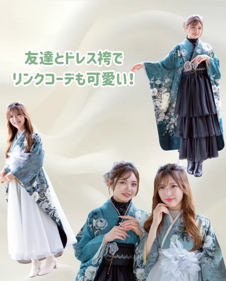 前撮り　袴　撮影会　大阪　なんば　心斎橋　人気ハカマレンタルかわいいキラキラドレス袴タカゼン心斎橋店オリジナル