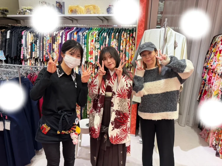 卒業式　袴　レンタル　赤色　いまどき　人気　古典