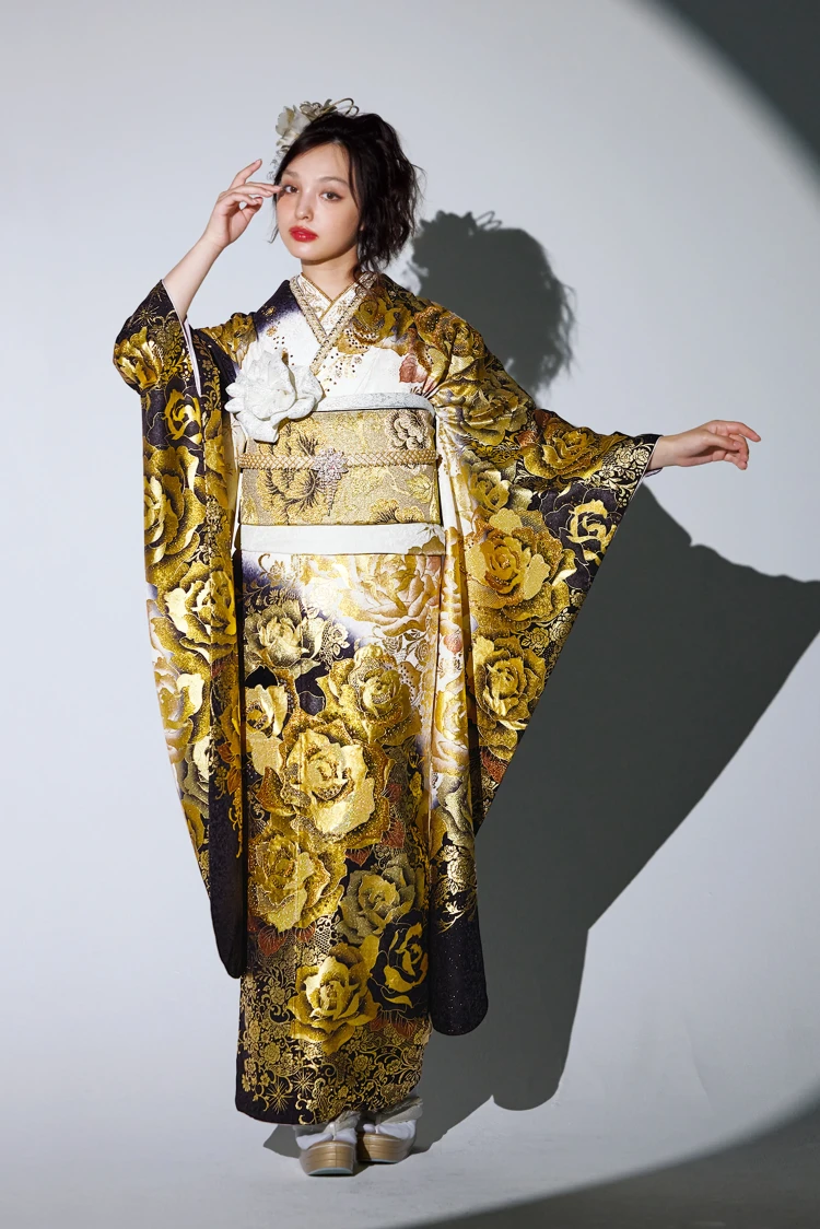 成人式振袖レンタル MODE キラキラ 派手 目立つ ギャル 金