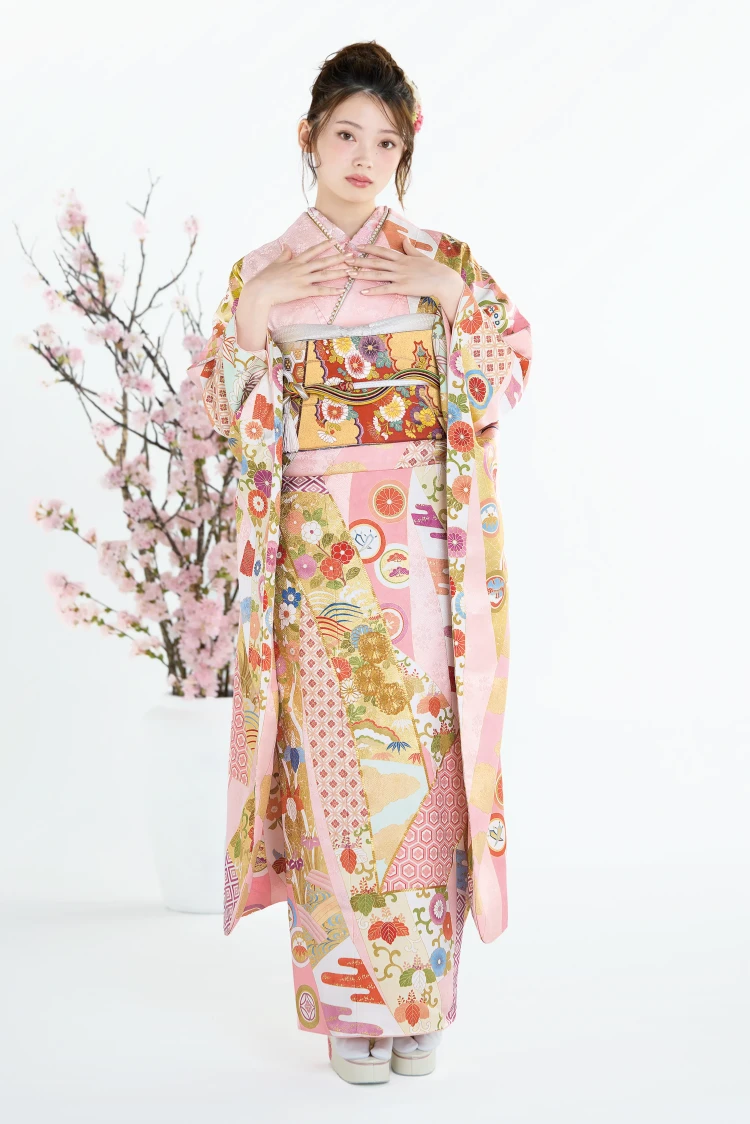 成人式振袖レンタル 吉澤織物 高級古典 ピンク
