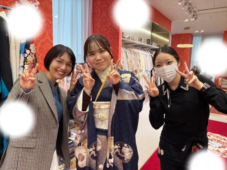 成人式　前撮り　梅田　振袖レンタル　袴レンタル　家族写真　前撮り撮影会