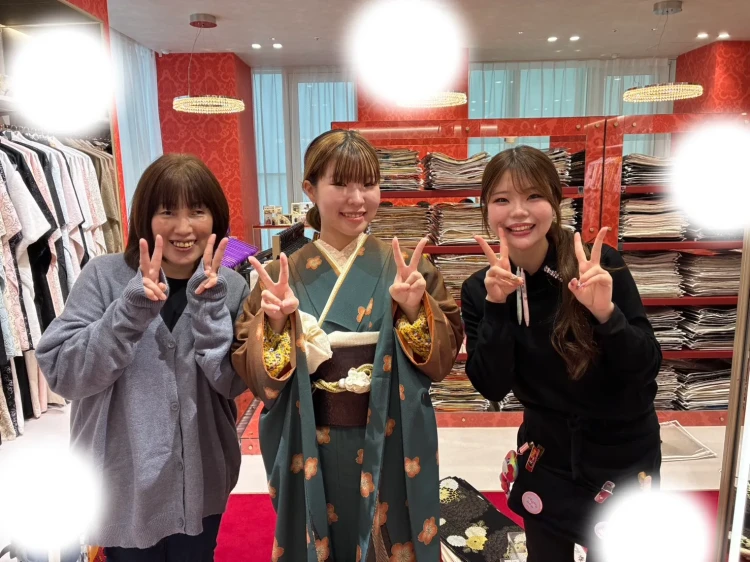 成人式　前撮り　梅田　振袖レンタル　袴レンタル　家族写真　前撮り撮影会