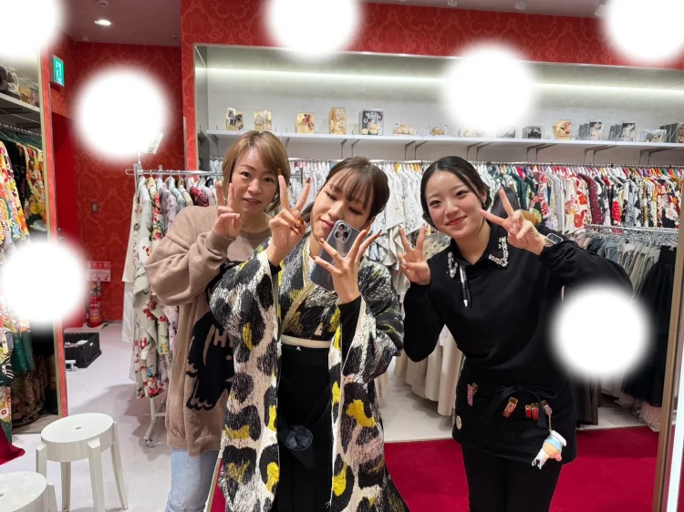 成人式　卒業式　TAKAZEN 袴レンタル　ヒョウ柄　黄色