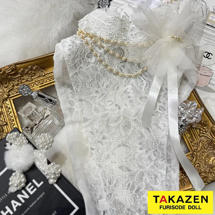 振袖用　おしゃれ小物　レースインナー白