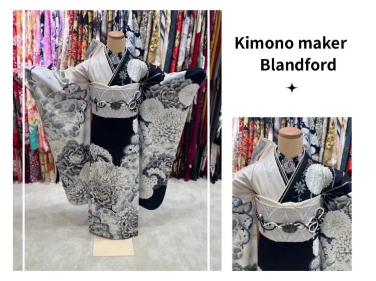 【TAKAZEN神戸旧居留地店】♡6日　中村里砂TAKAZENオリジナル配色キラキラ大人っぽい大柄の着物メーカーブランドのご紹介♡