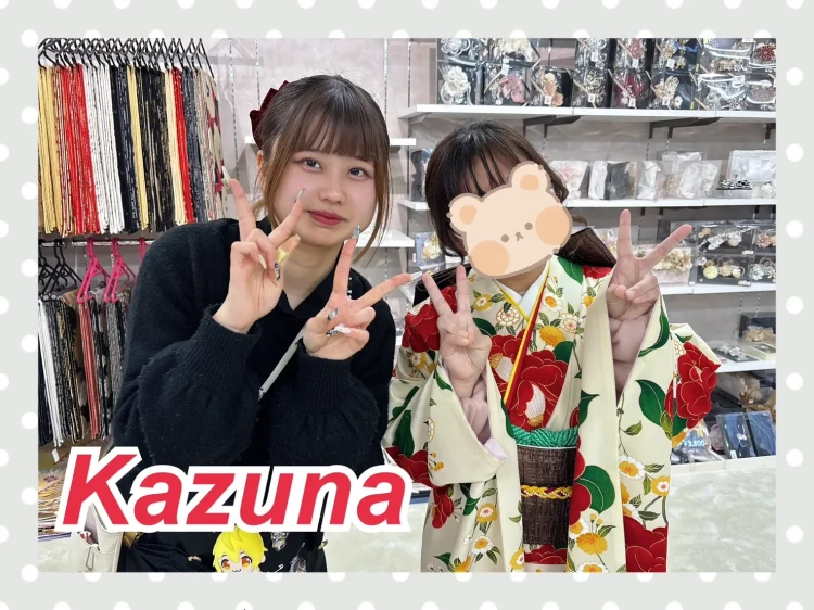 お得レトロ　白/クリーム/赤　ツバキ柄　人気　個性的　リボン半衿　流行り　ポップ　TAKAZEN　奈良　振袖　レンタル　成人式