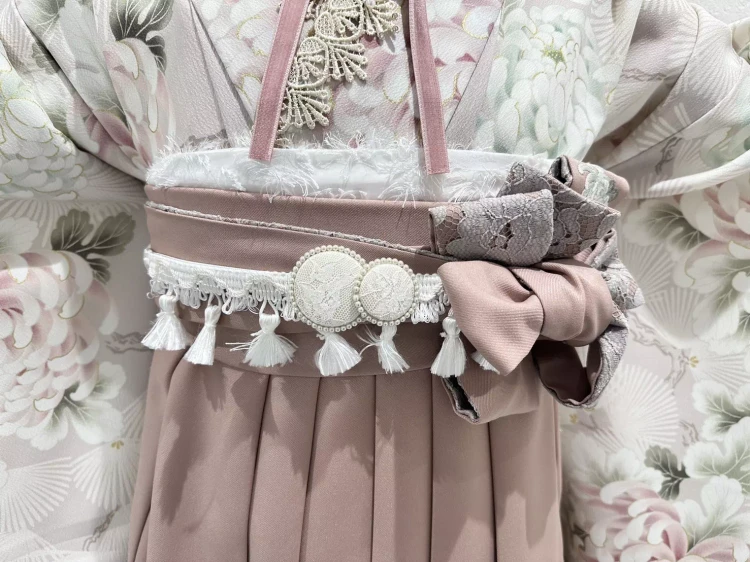 TAKAZEN姫路店　姫路市　卒業式　袴　チェック　チョーカー　リボン　黒　