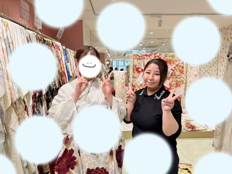 TAKAZEN姫路店　姫路市　くすみカラー　水色　小物　華やか　大人っぽい