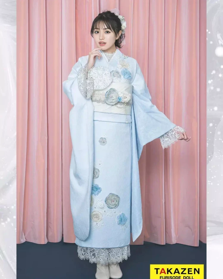 TAKAZEN神戸旧居留地店　カワイイ　イマドキ　成人式　振袖レンタル　ガーリーな振袖