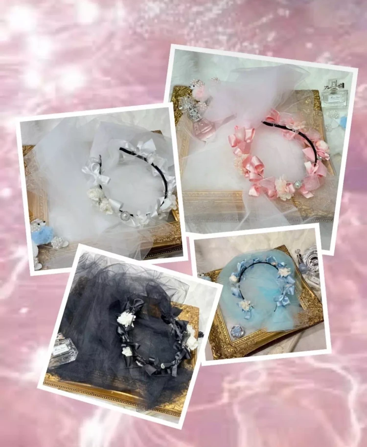 TAKAZEN神戸旧居留地店　成人式　振袖レンタル　髪飾り　イマドキ　カワイイ　カチューシャ髪飾り　ガーリー