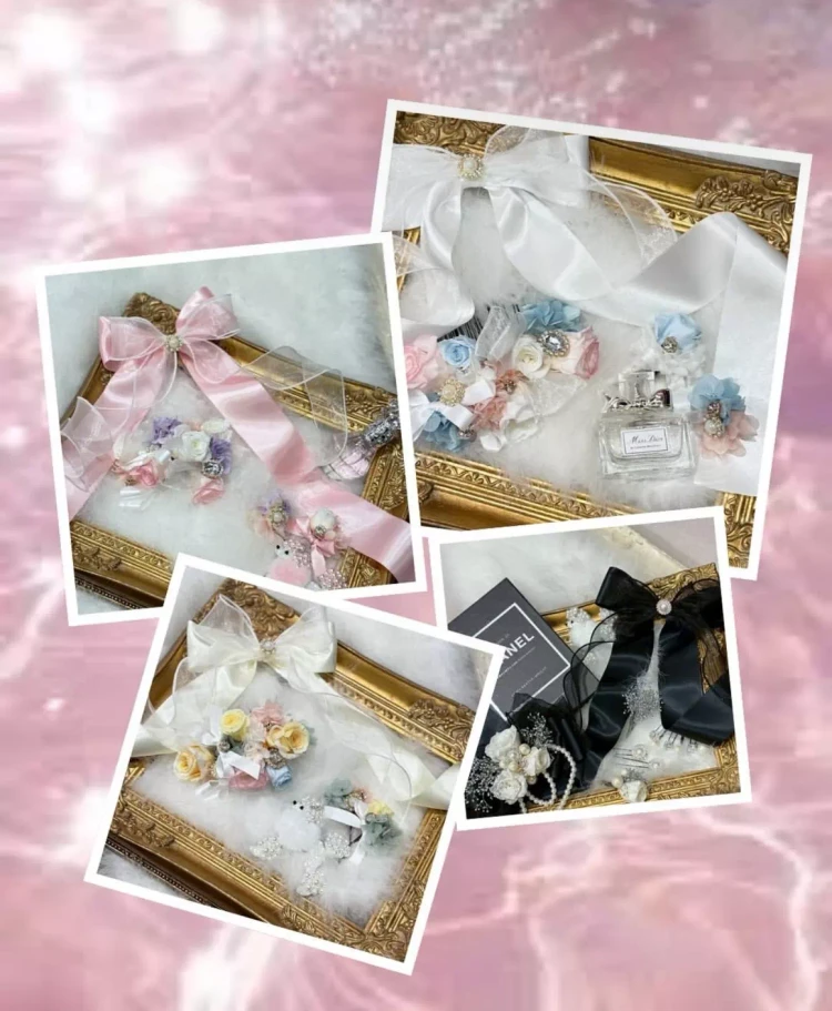 TAKAZEN神戸旧居留地店　成人式　振袖レンタル　髪飾り　イマドキ　カワイイ　カチューシャ髪飾り　ガーリー