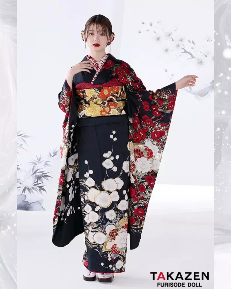 TAKAZEN神戸旧居留地店　成人式　振袖レンタル　カワイイ　カッコイイ　粋古典　カッコイイ古典振袖　イマドキ