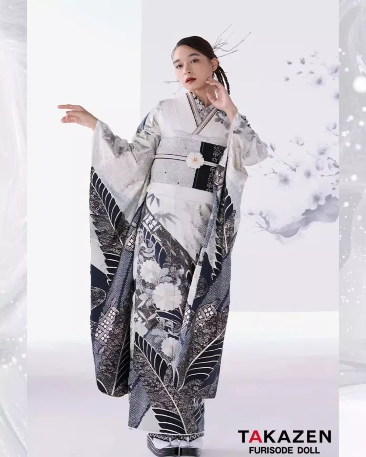 TAKAZEN神戸旧居留地店　成人式　振袖レンタル　カワイイ　カッコイイ　粋古典　カッコイイ古典振袖　イマドキ