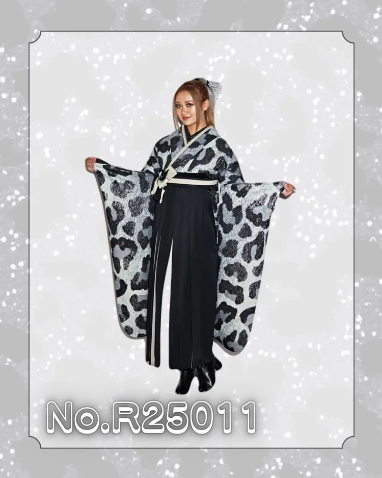 袴レンタル　奈良　橿原　かわいい　おしゃれ　個性派　　かっこいい　モード　キラキラ　モノトーン