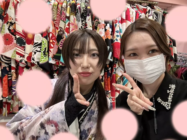 TAKAZEN姫路店　姫路市　卒業式　袴　個性的　くすみカラー袴　