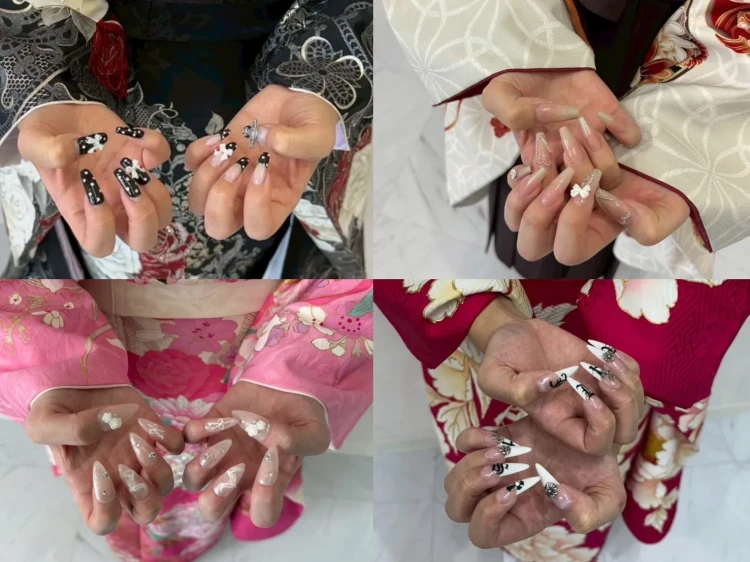 TAKAZEN橿原　奈良　橿原　成人式　振袖　振袖レンタル　前撮り　卒業式　袴レンタル　ネイル　キラキラネイル　成人式ネイル　前撮りネイル