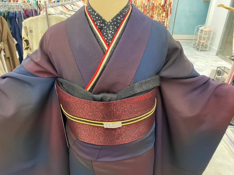 振袖レンタル　成人式　なんば　心斎橋　天王寺　大阪　人気ヴィンテージスタイルTAKAZEN心斎橋店ブーツスタイルかわいいカッコいい