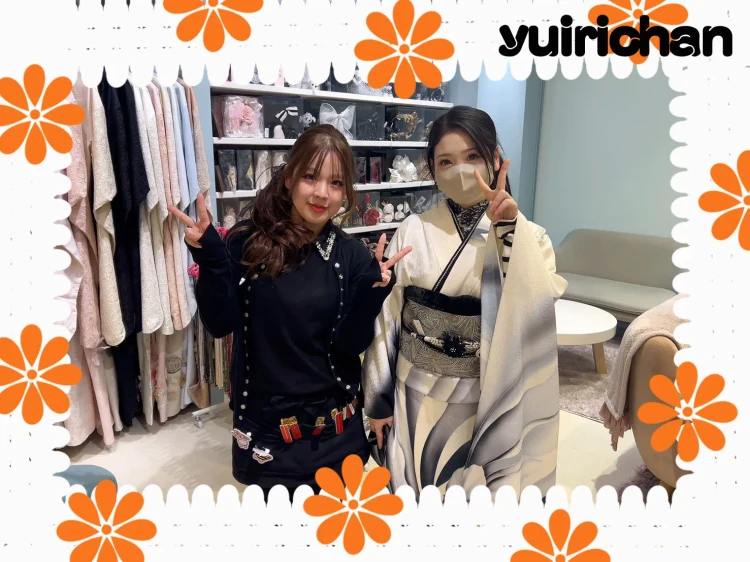 ♡【TAKAZEN堺店】8日 堺エリア・富田林市!!2027年成人モノトーンモード系お振袖のかわいいご来店姫ちゃん♡