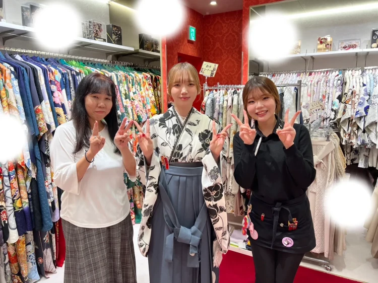 卒業式　袴　レンタル　くすみ　イマドキ　レース