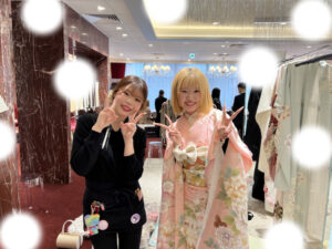 成人式振袖レンタル　表参道　正統派古典　かわいい　ピンク　淡い色　シック　かわいい　大人っぽい　フリル