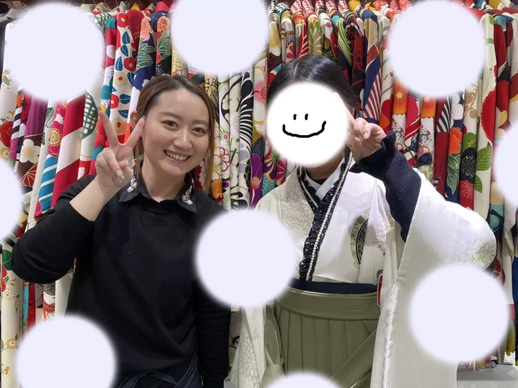 TAKAZEN姫路店　姫路市　成人式　卒業式　袴　振袖　イマドキ振袖　くすみカラー　カーキ袴