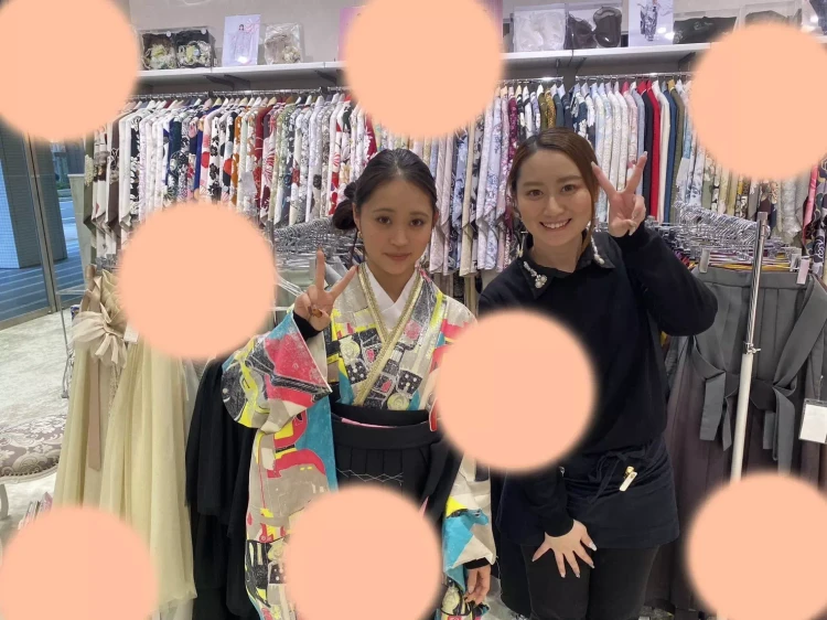 TAKAZEN神戸店　前撮り撮影会　イマドキ　カワイイ　コディネート　振袖　レンタル　袴　