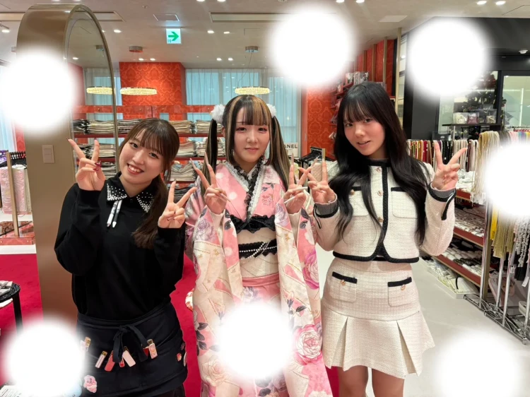 成人式　振袖レンタル　振袖　可愛い　キラキラ　ピンク　お花　被らない