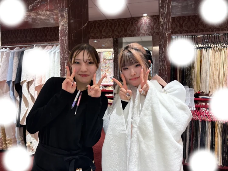 成人式振袖レンタル　ヘップバーン　シュシュ　リボン付き振袖　ふわふわ