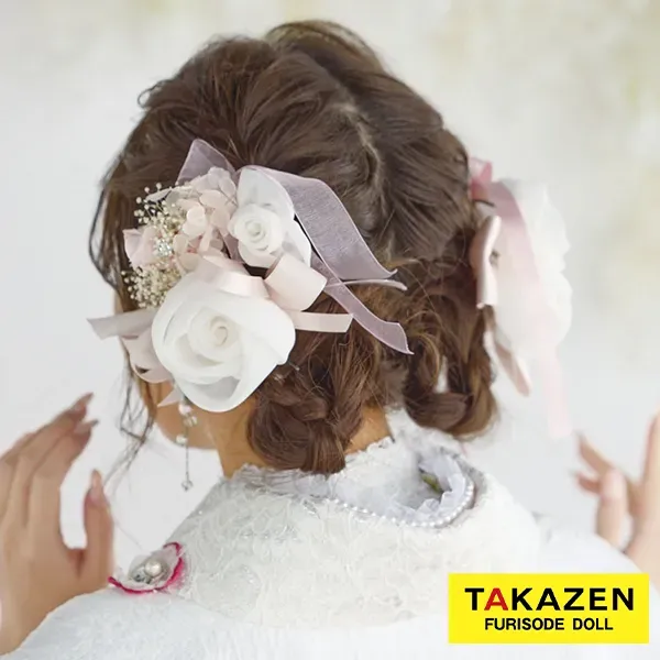 振袖 レンタル 髪飾り イマドキ 可愛い オシャレ バラ
