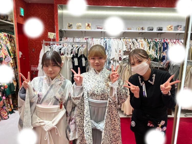 【TAKAZEN大阪梅田本店】♡12日　大阪梅田でお友達同士で華やかな袴レンタル姫ちゃん♡