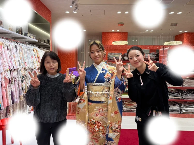 成人式　前撮り　梅田　振袖レンタル　袴レンタル　家族写真　前撮り撮影会