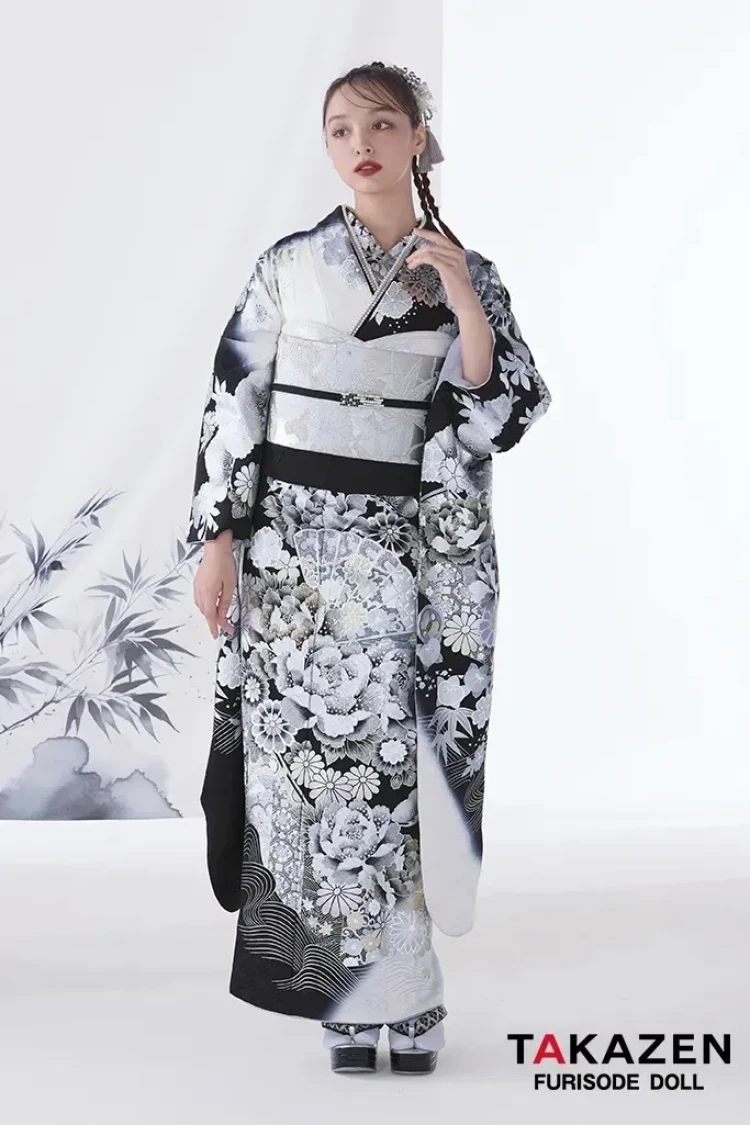 粋古典　古典　かっこいい　大阪　振袖　渋い　キラキラ　派手