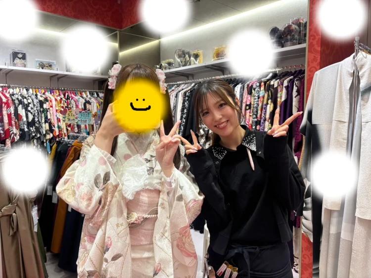 成人式　前撮り　梅田　シャネルカラー　ピンク　フリフリ