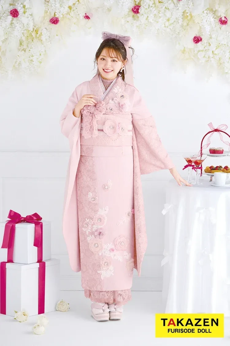 振袖レンタル　東京　表参道　かわいい　おしゃれ　ピンク　かわいい　被りたくない