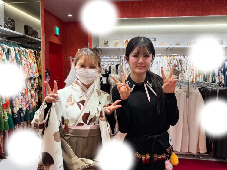 成人式　前撮り　梅田　袴　くすみカラー　かわいい　イマドキ　淡色　古典　タカゼン　撮影　茶色