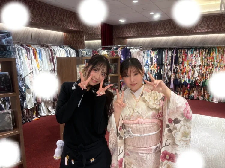 振袖レンタル　東京　表参道　かわいい　おしゃれ　くすみ　イマドキ　くすみカラー　かわいい　ピンク被りたくない