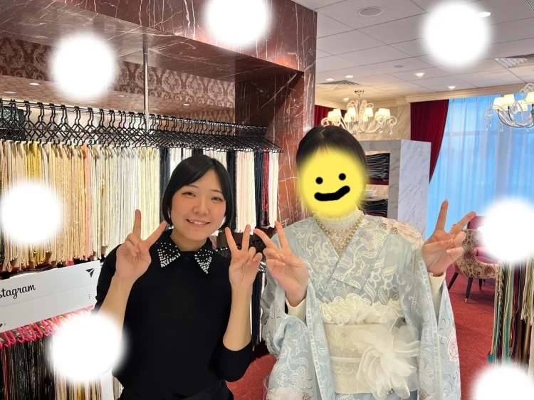 振袖　成人式　レンタル　大人っぽい　古典柄　キレイ系　水色　ローズ　つやっと