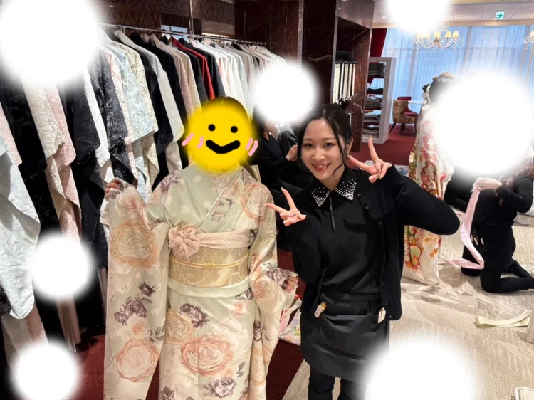 振袖レンタル　東京　表参道　かわいい　おしゃれ　コスメカラー　被りたくない