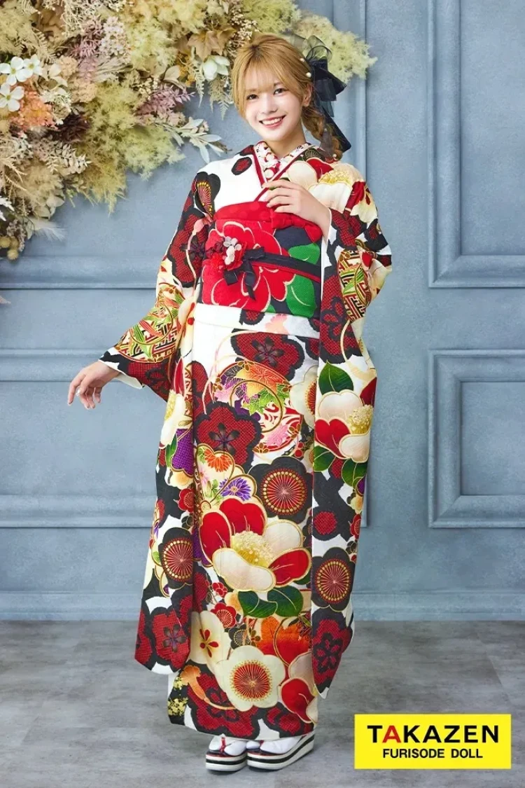 安カワ　安い　かわいい　振袖レンタル　前撮り撮影会　古典　レトロ　無地