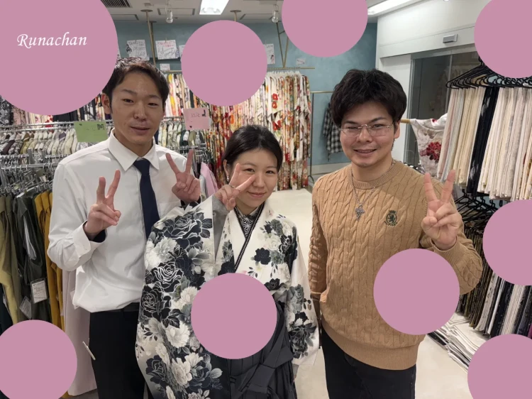 ♡【TAKAZEN心斎橋店】 22日 なんば・心斎橋・天王寺 モード系のかっこいい袴姫ちゃん♡コーディネートも豪華に可愛い仕上がりになりました♡