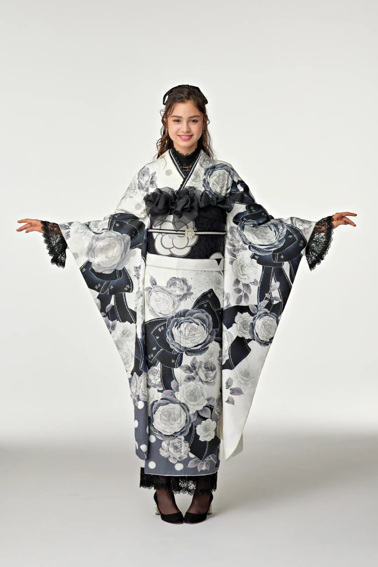 ヒール　振袖　ヘップバーン