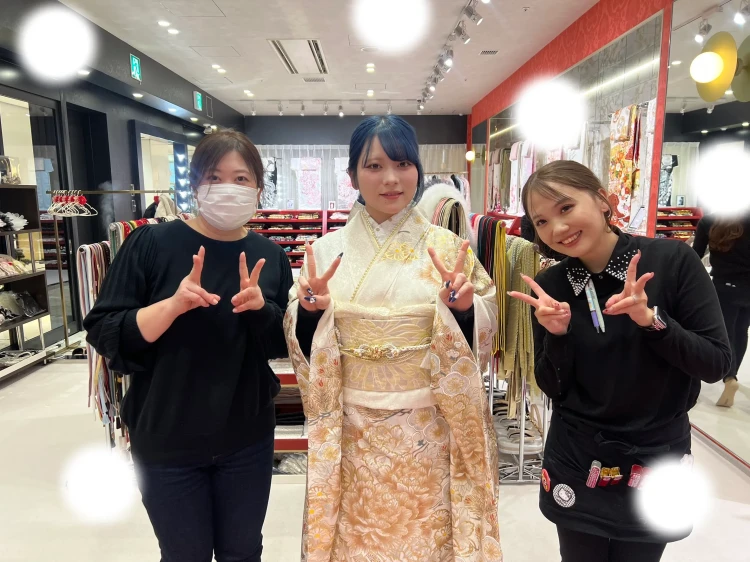 成人式　前撮り　梅田　振袖レンタル　袴レンタル　家族写真　前撮り撮影会